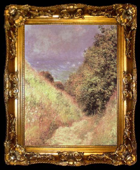 framed  Claude Monet The Path at La Cavee at Pourville, ta009-2